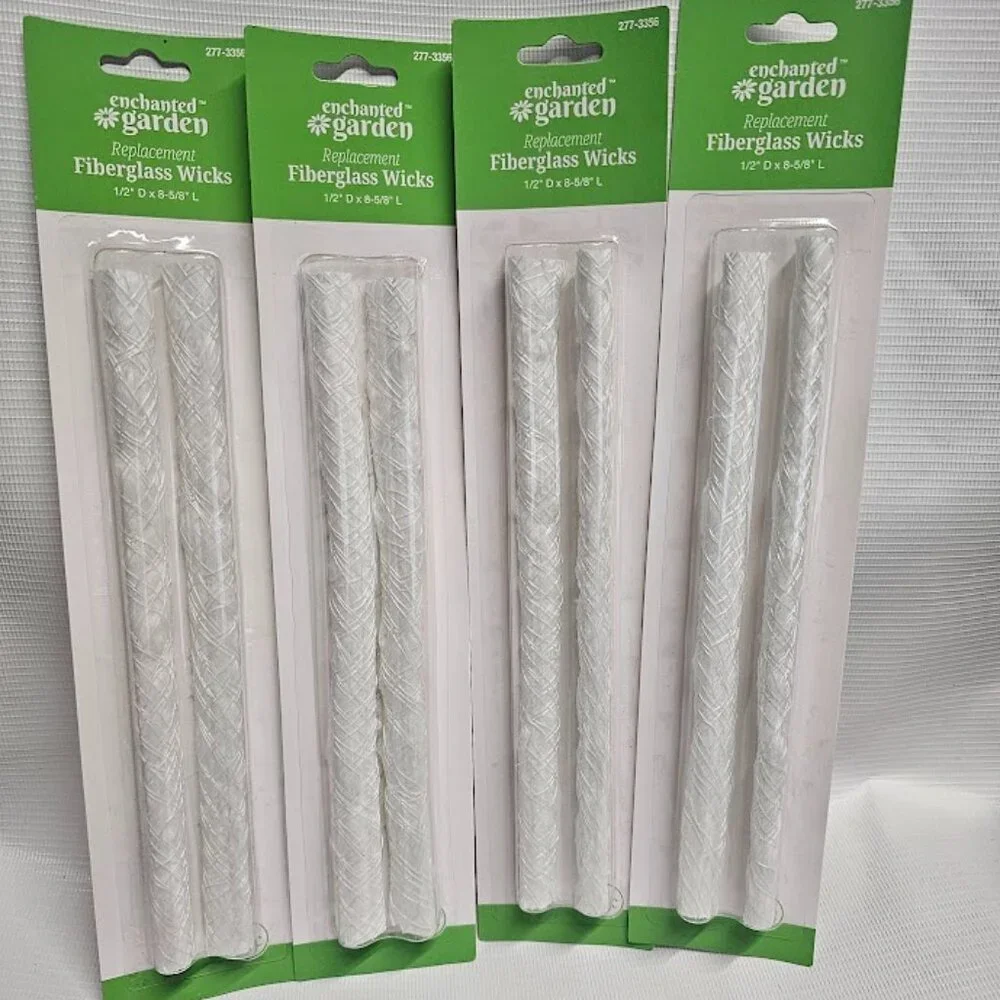 8 Outdoor Fiberglass Torch Wicks Long Life Replacement 1/2